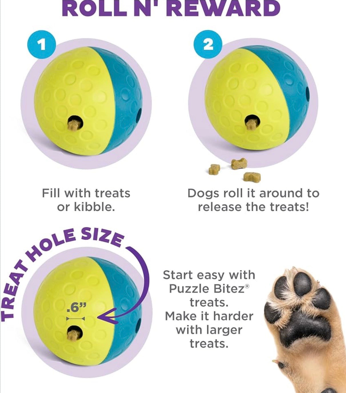 Nina Ottossan Outward Hound Treat Dispenser Ball