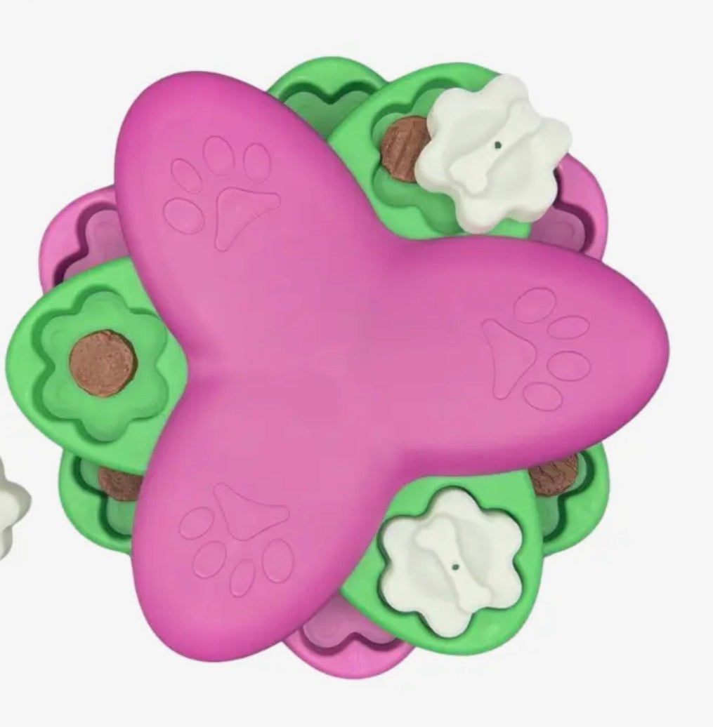 Flower dog enrichment puzzle game