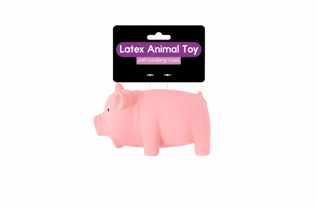 Smart Choice Latex Honking Pig & Hippo Dog Toy