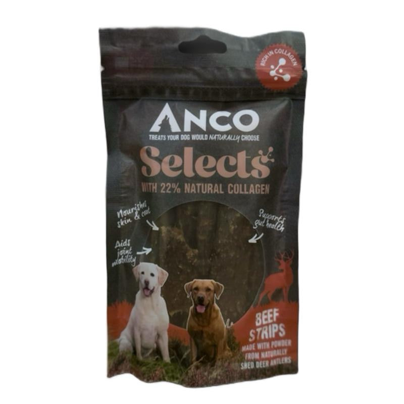 Anco Selects Beef Strips with Collagen 85g