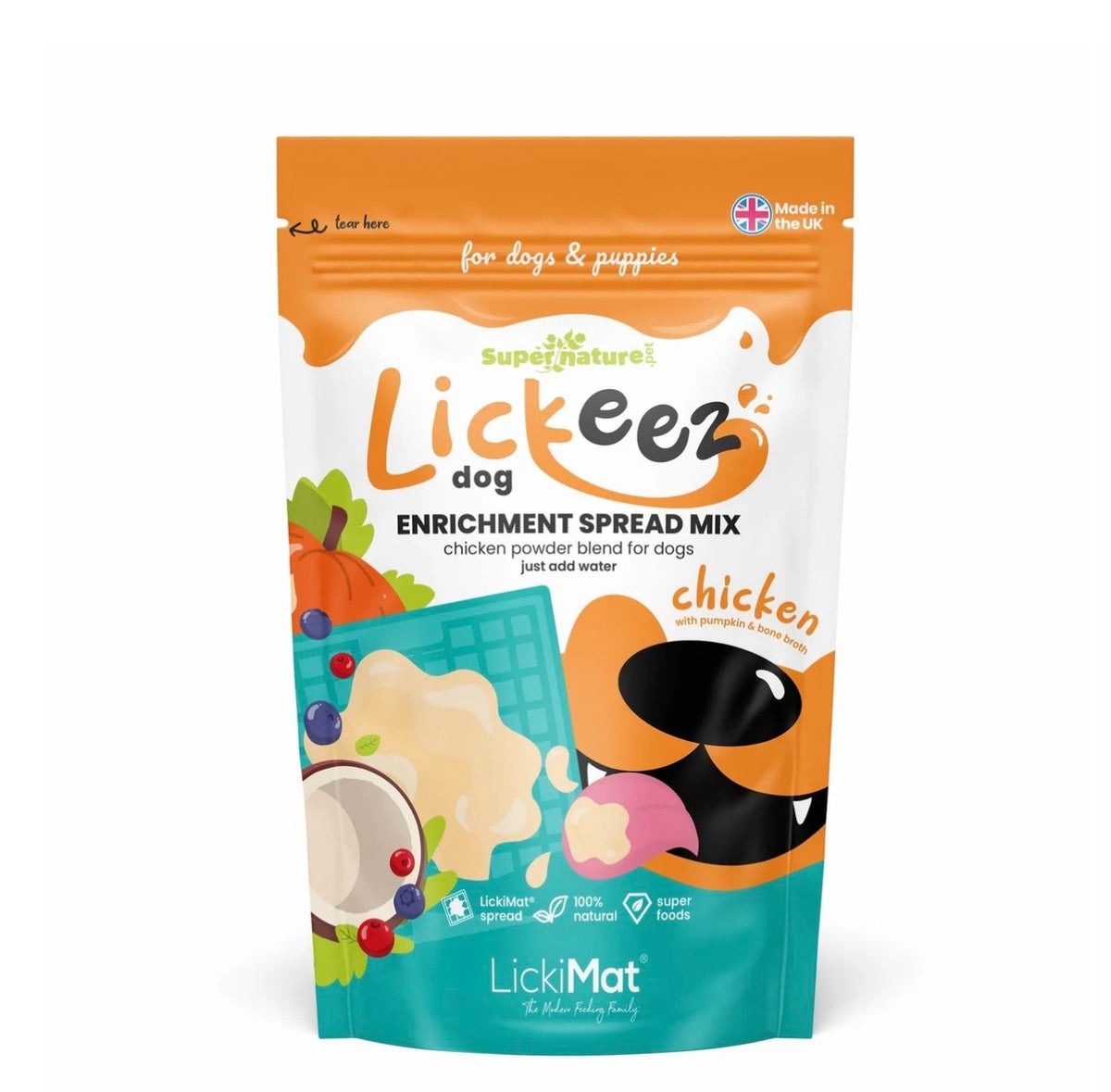 Lickeez Enrichment Spreak Powder- Chicken, Beef or Pork 100g