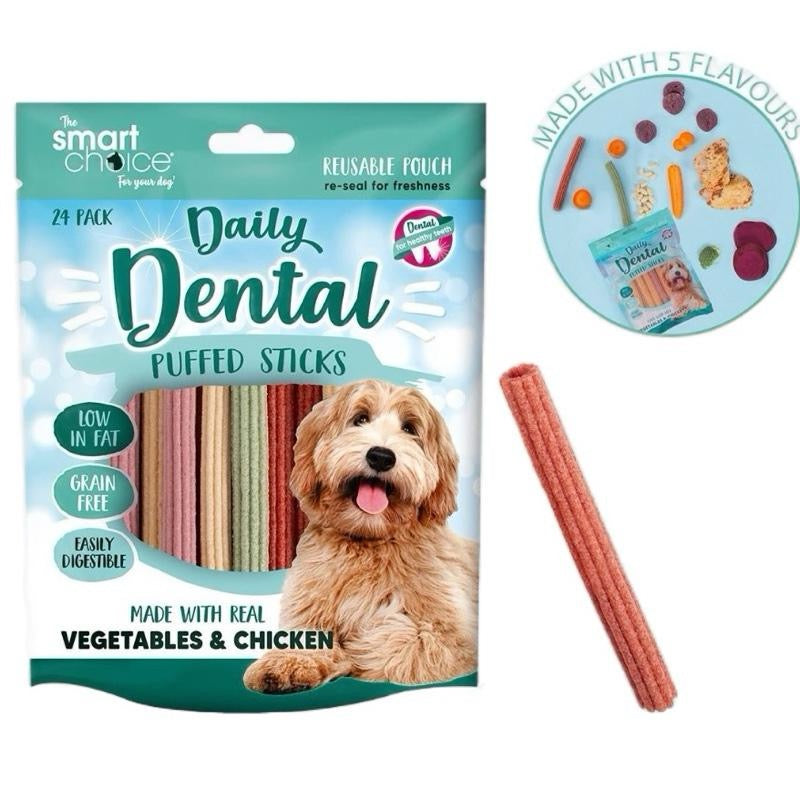 Dental Puffed Sticks in Small or Large