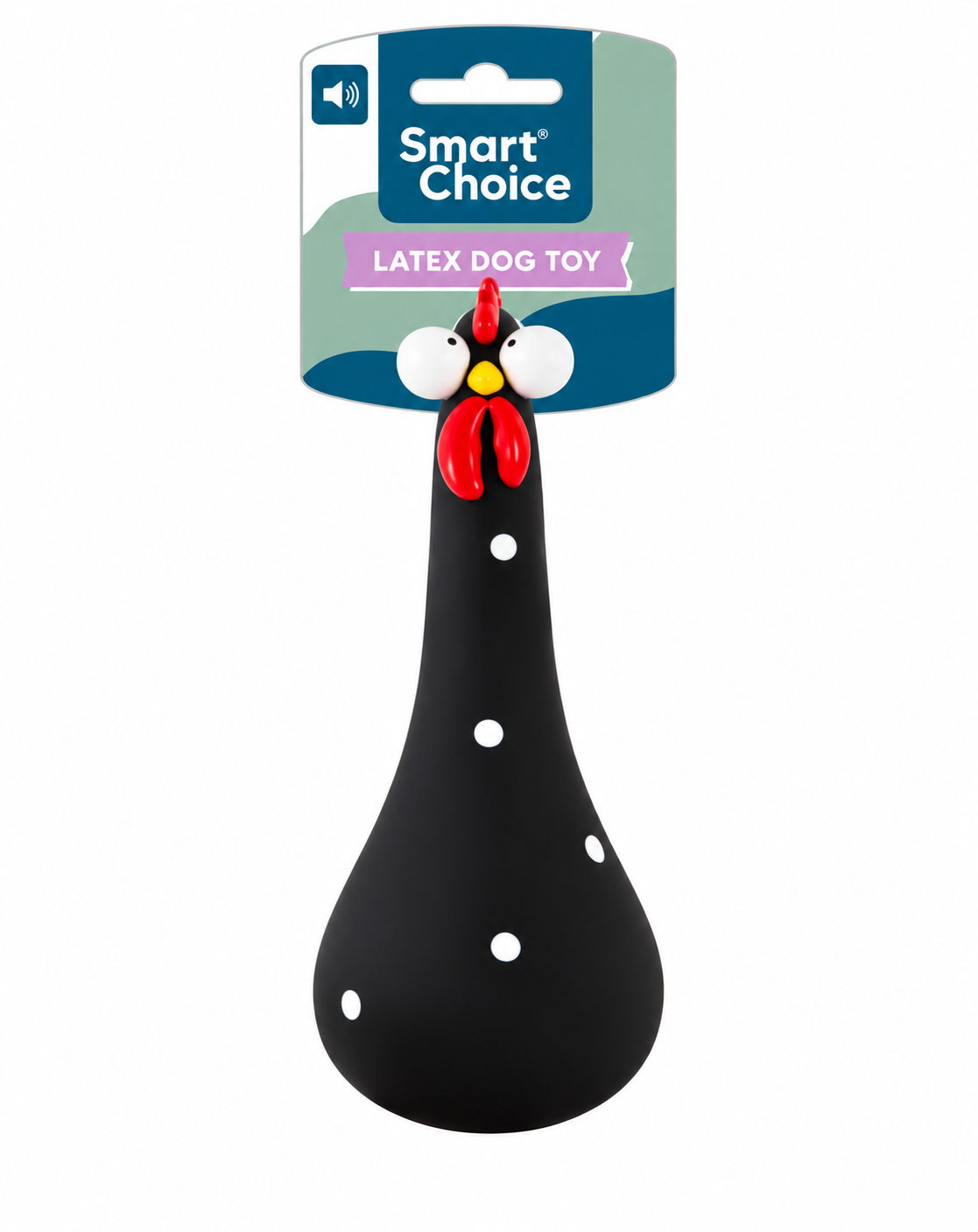 Latex Wobble Squeaky Chicken Toy