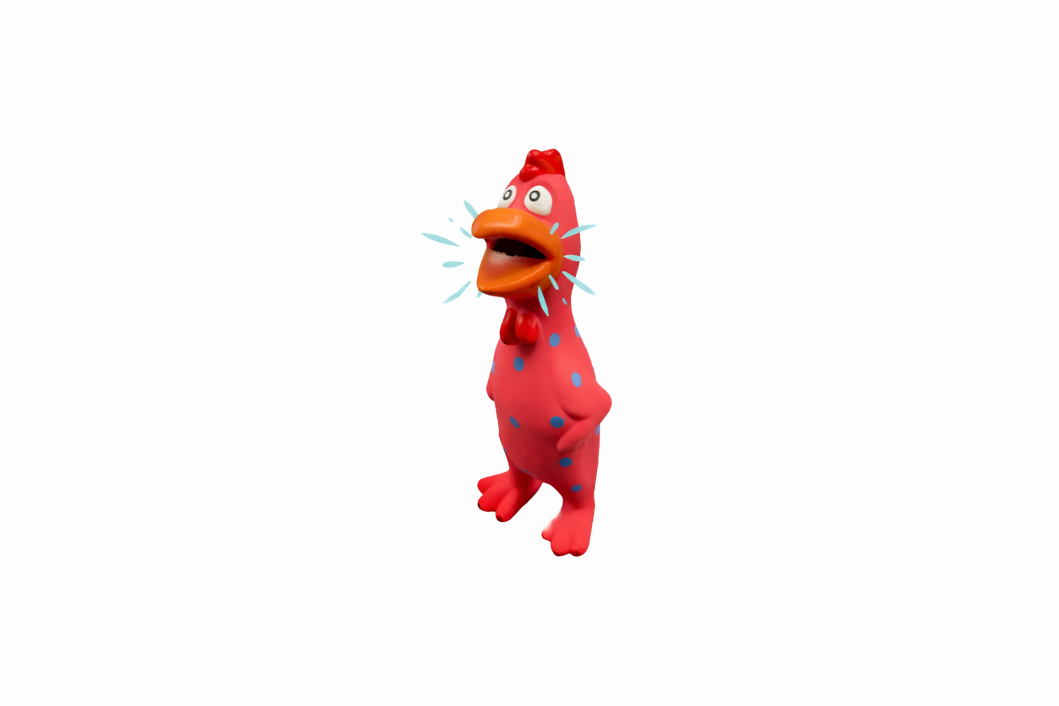 Honking Latex Chicken Toy