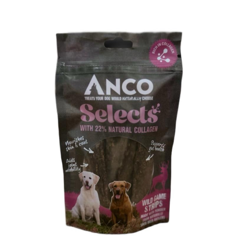Anco Selects Wild Game Strips with Collagen 85g