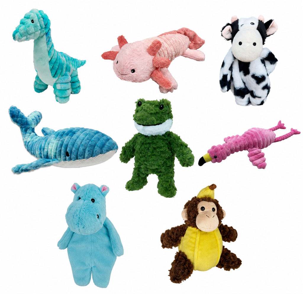 Pet Lou Plush Dog Toys- Huge Selection- Small, Medium, Large & XL