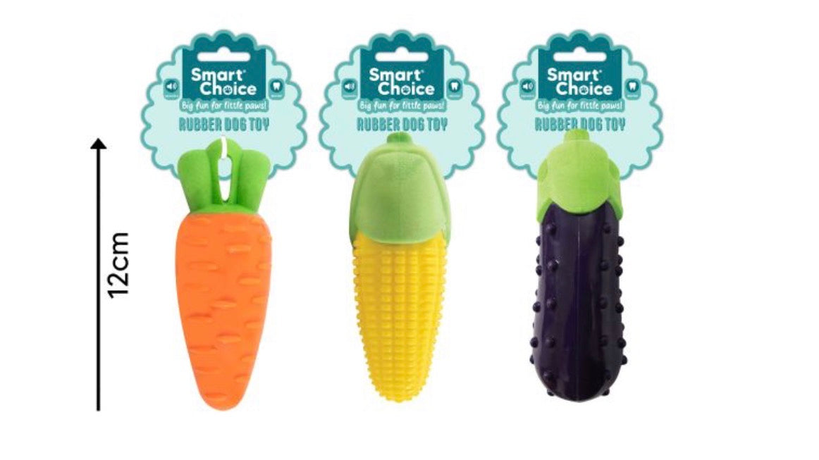 Rubber Veg Teething & Enrichment Toy