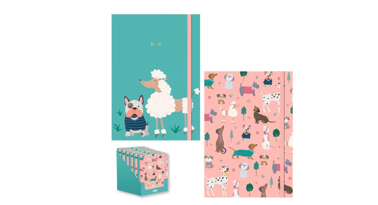Dog Themed A4 & A5 Lined Notebooks