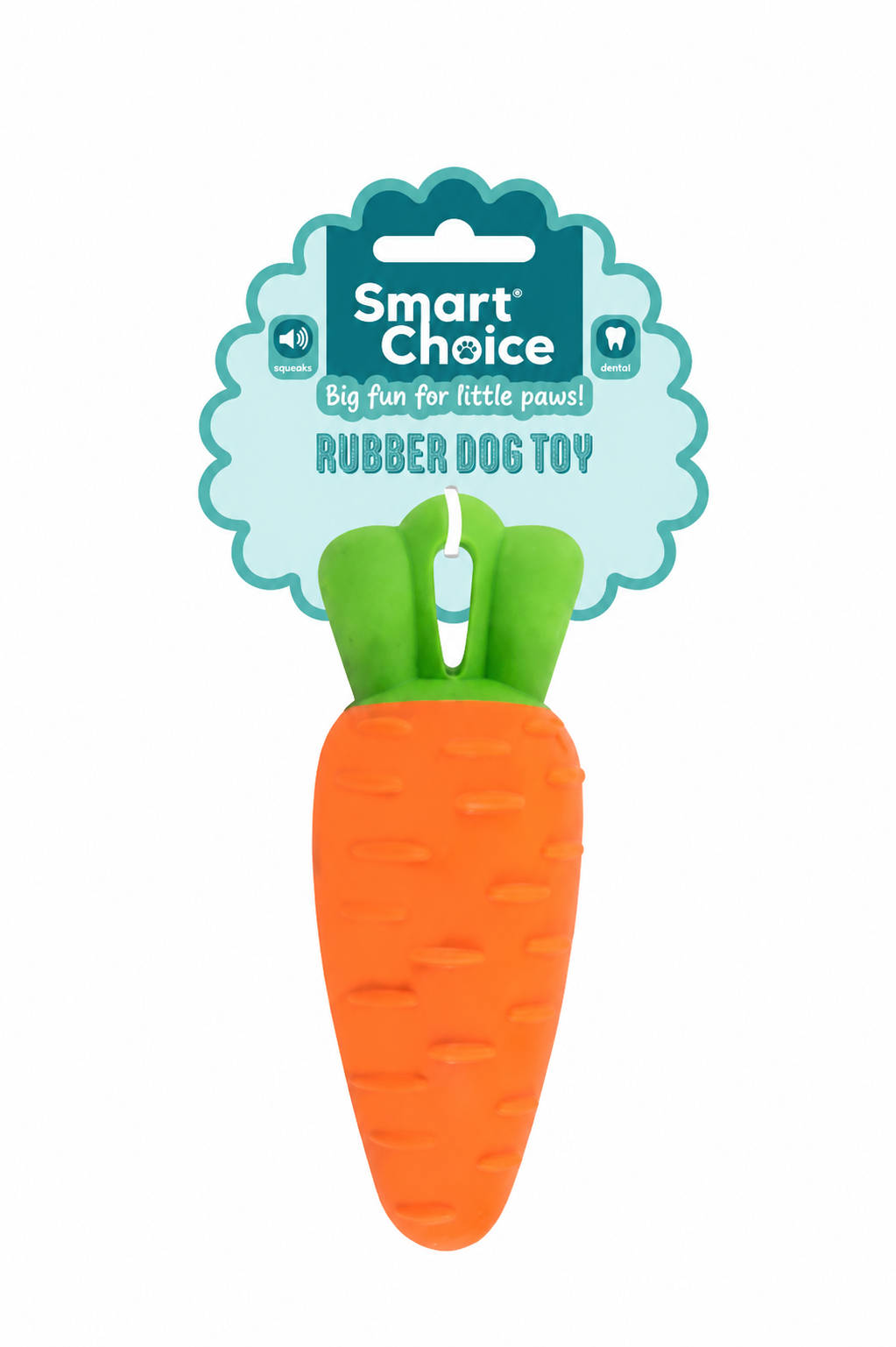 Rubber Veg Teething & Enrichment Toy