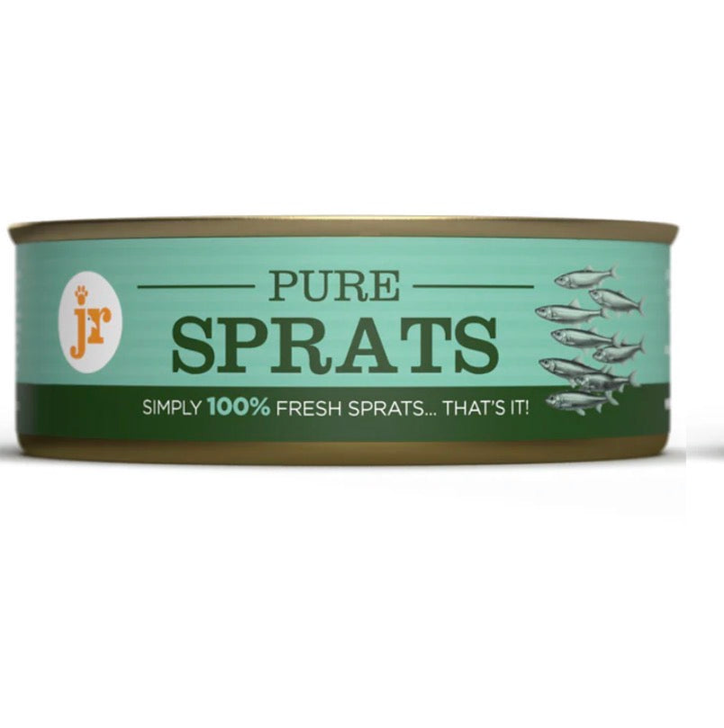 JR Pet Product 80g Topper Tins- Mixed Flavours- Fish, Beef, Ostrich & Kangaroo 100% Meat