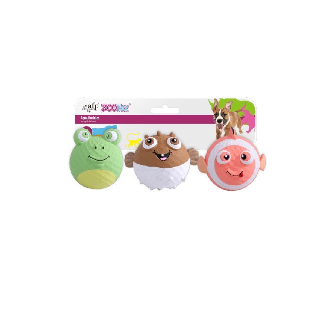 All For Paws Latex Zootex Aqua Buddies 3 Pack