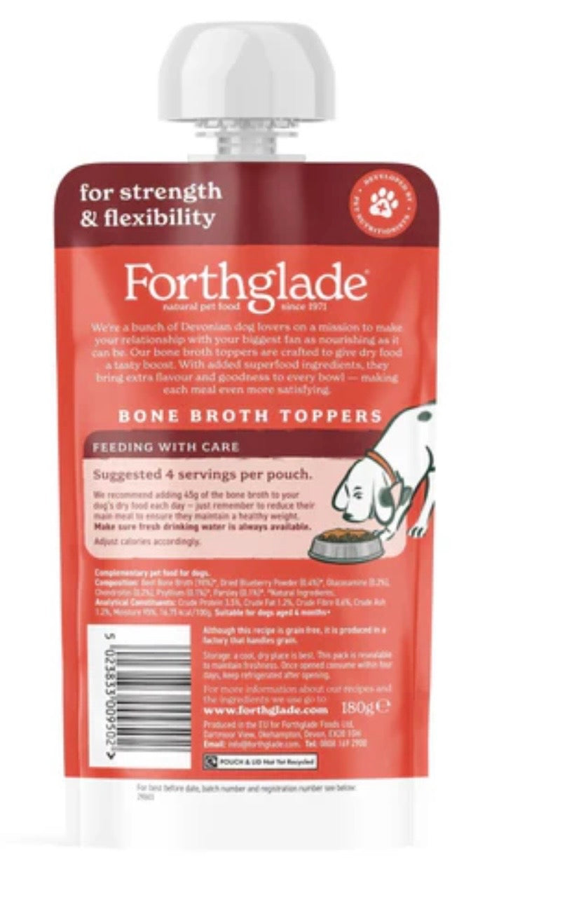 Fourthglade Bone Broth Topper 180g Chicken or Beef