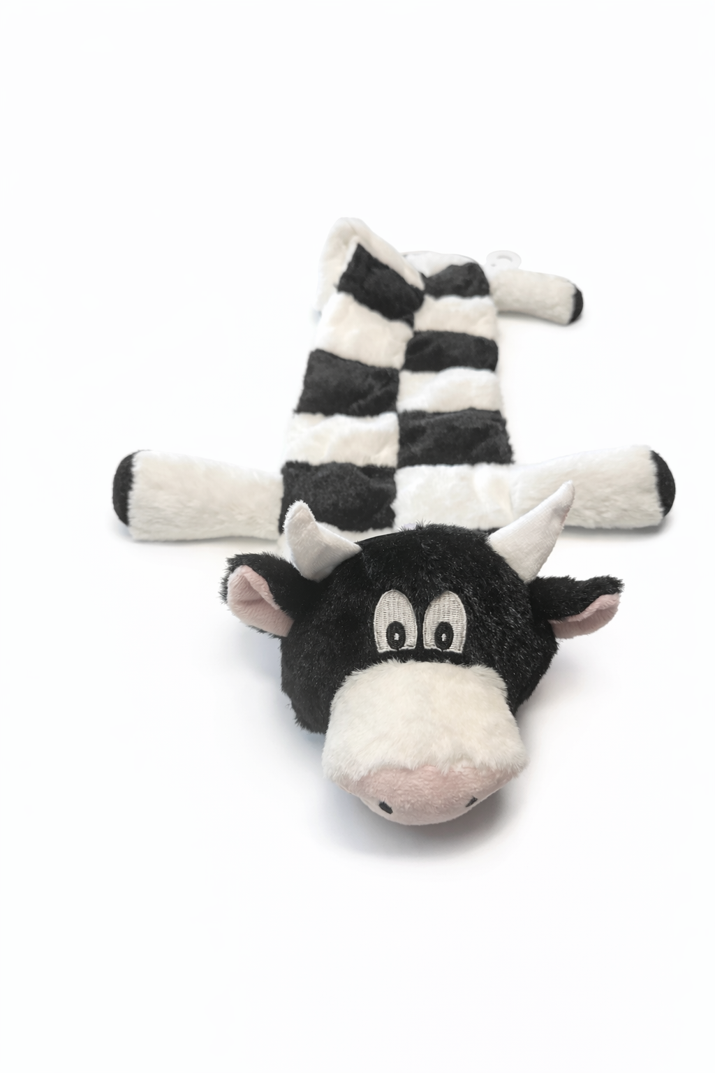 Hem & Boo Long Squeaker Cow & Crocodile Plush Dog Toy