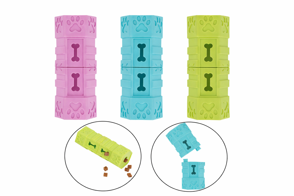 Detachable Rubber Treat Dispenser In 3 Colours
