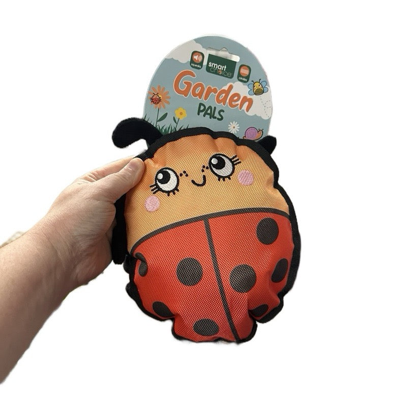 Garden Pals Dog Toy Ladybird, Bee & Snail
