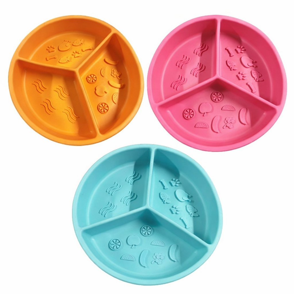 Three Section Slow Feeder Dog  Bowls