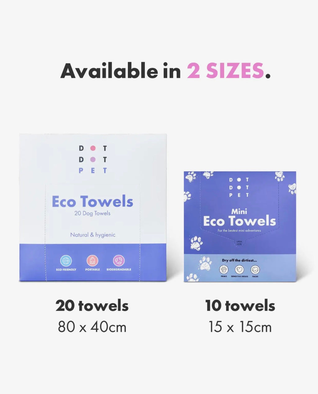 Dot Dot Pet Eco Towels Mini & Large