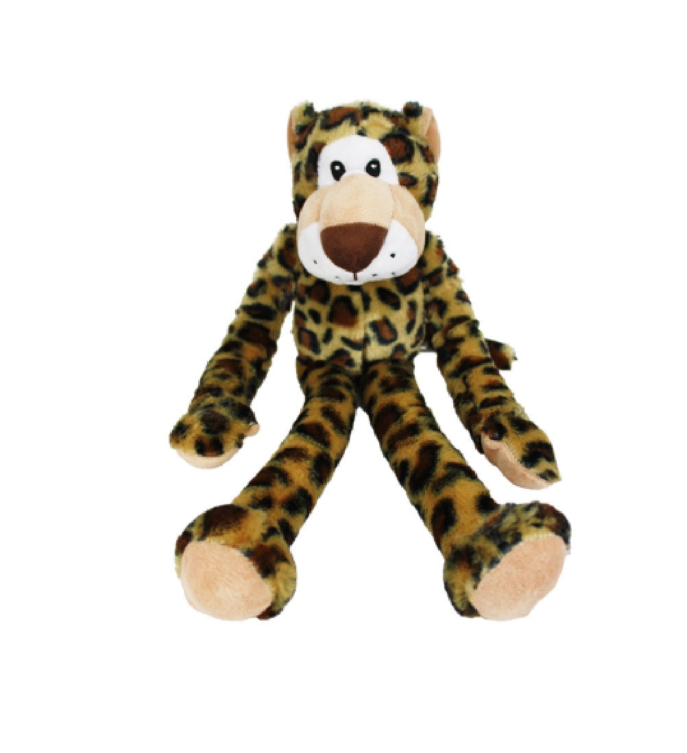 Happy Pet Long Leg Plush Dog Toys- Cow, Giraffe or Snow Leopard