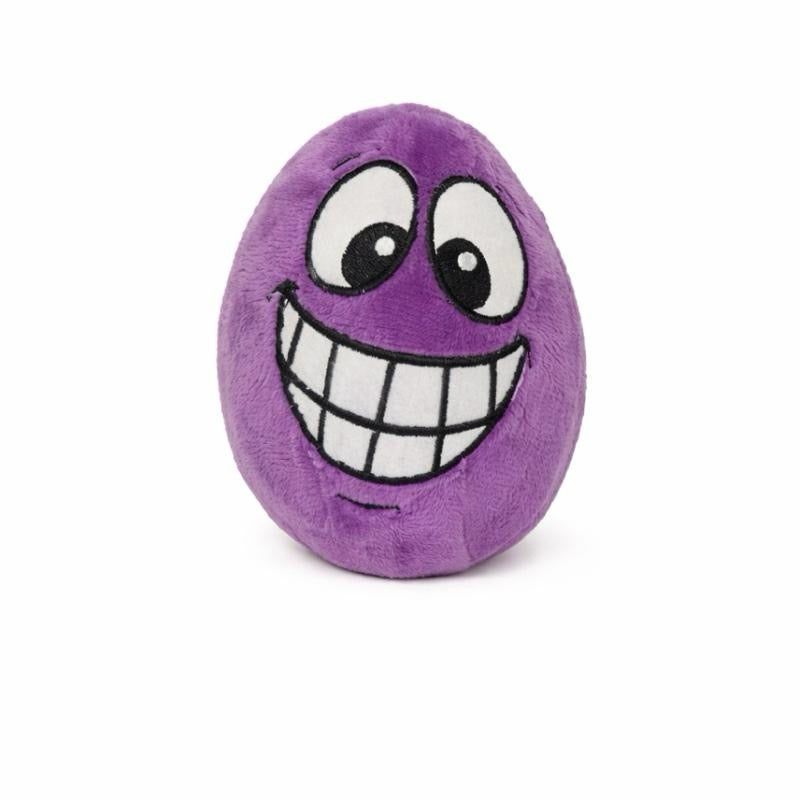 Happy Pet Egg Noggins Fabric Covered Squeaky Ball Dog Toy