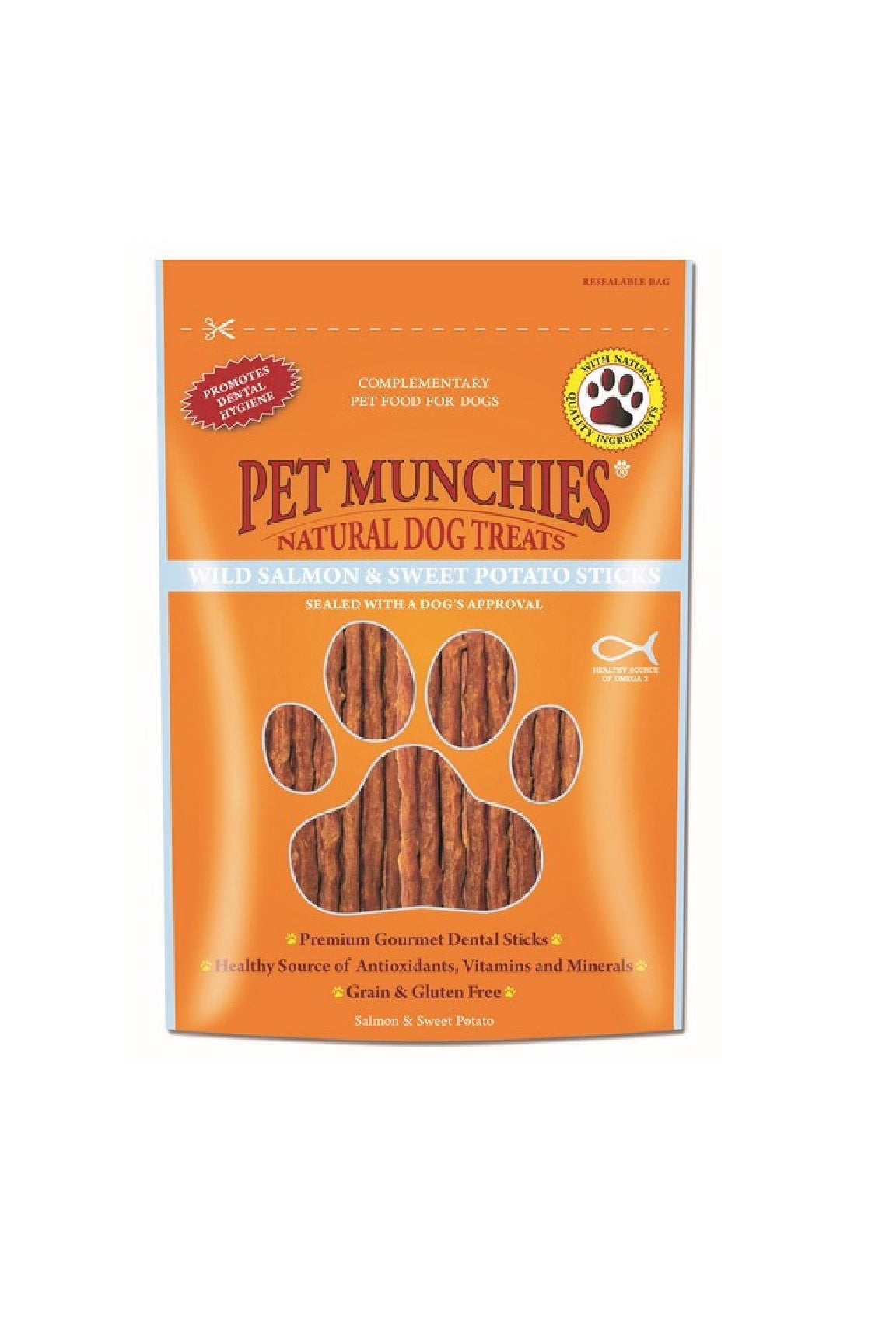 Pet Munchies Wild Salmon & Sweet Potato Sticks 90g