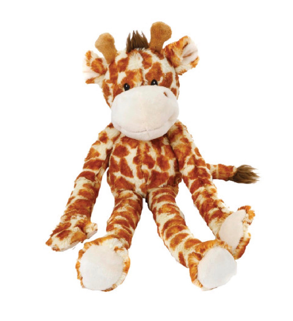 Happy Pet Long Leg Plush Dog Toys- Cow, Giraffe or Snow Leopard