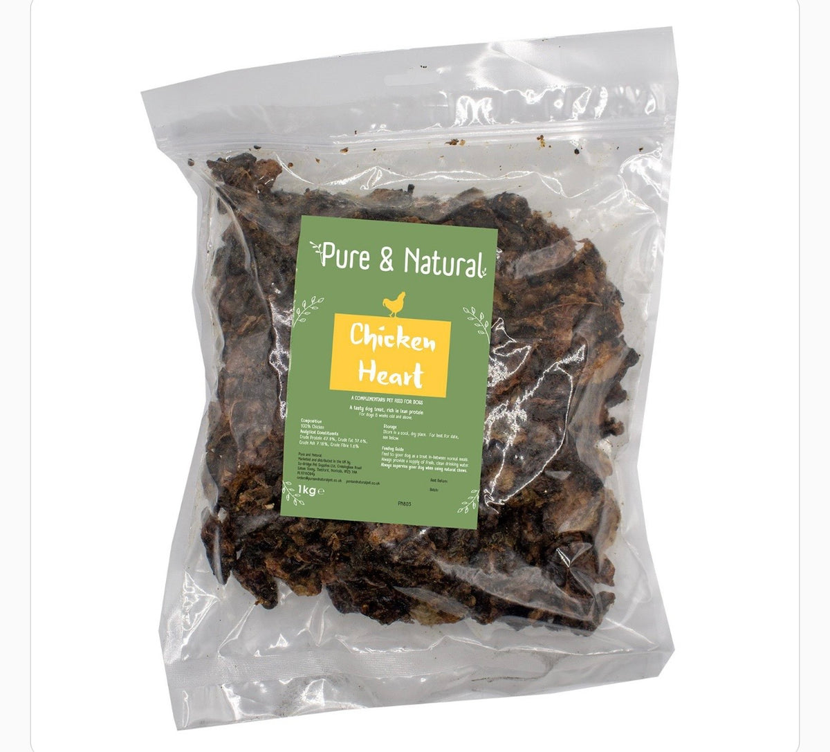 Pure & Natural Chicken Hearts 200g