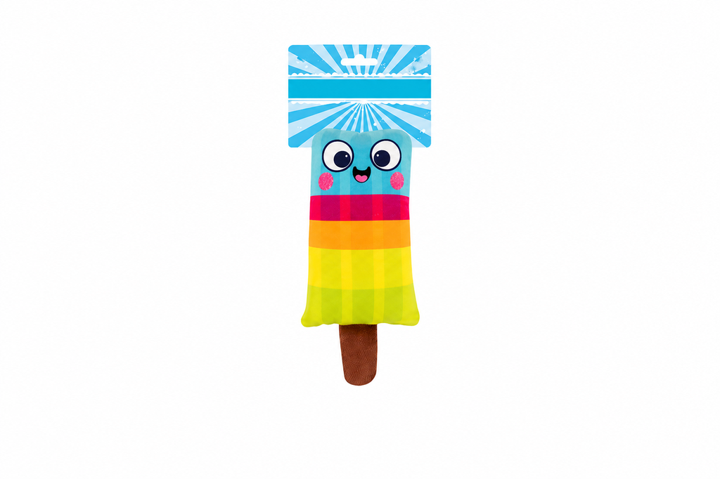Smart Choice Squeaky Plush Cooling Lolly Dog Toy
