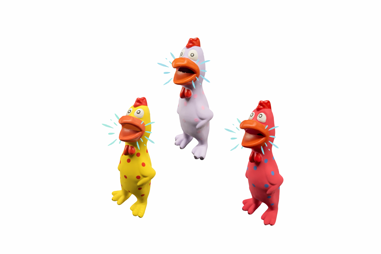Honking Latex Chicken Toy