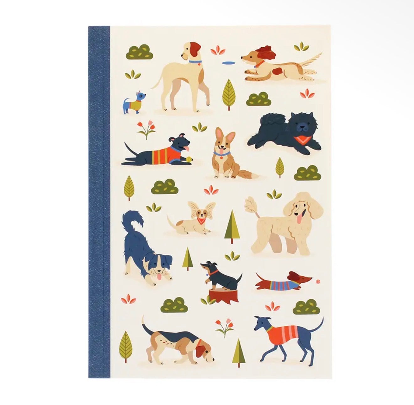 A5 Dog Park Print Lined Notebook