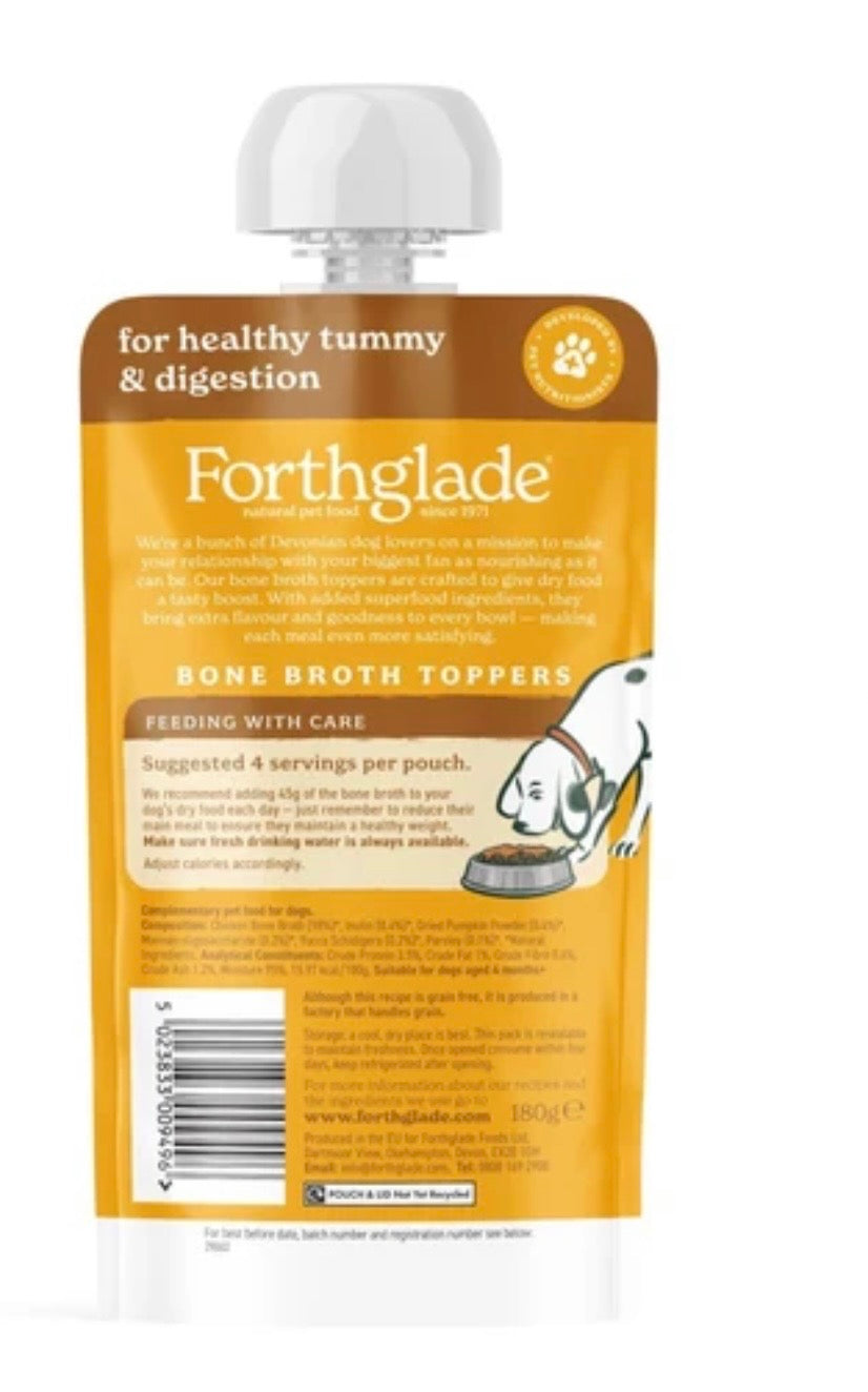 Fourthglade Bone Broth Topper 180g Chicken or Beef