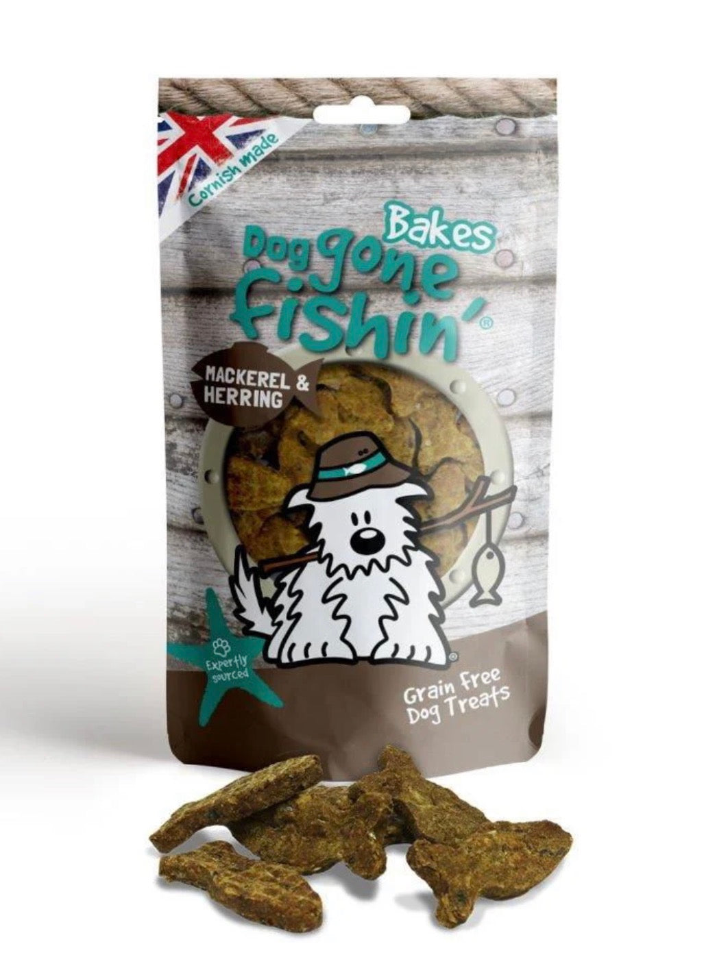 Dogs Gone Fishin Mackerel & Herring 75g Dog Treats