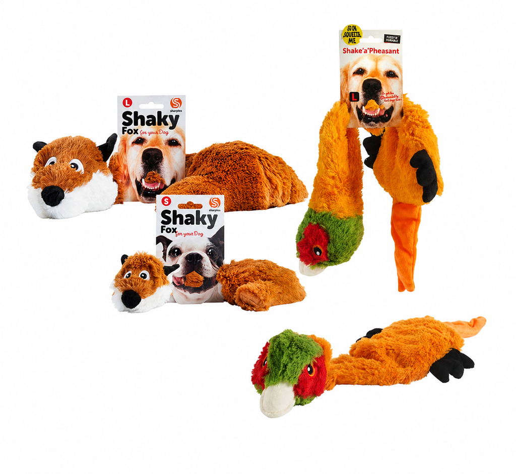 Ruff N Tumble Shake A Fox Or Pheasant Dog Toy- Small or Large Size