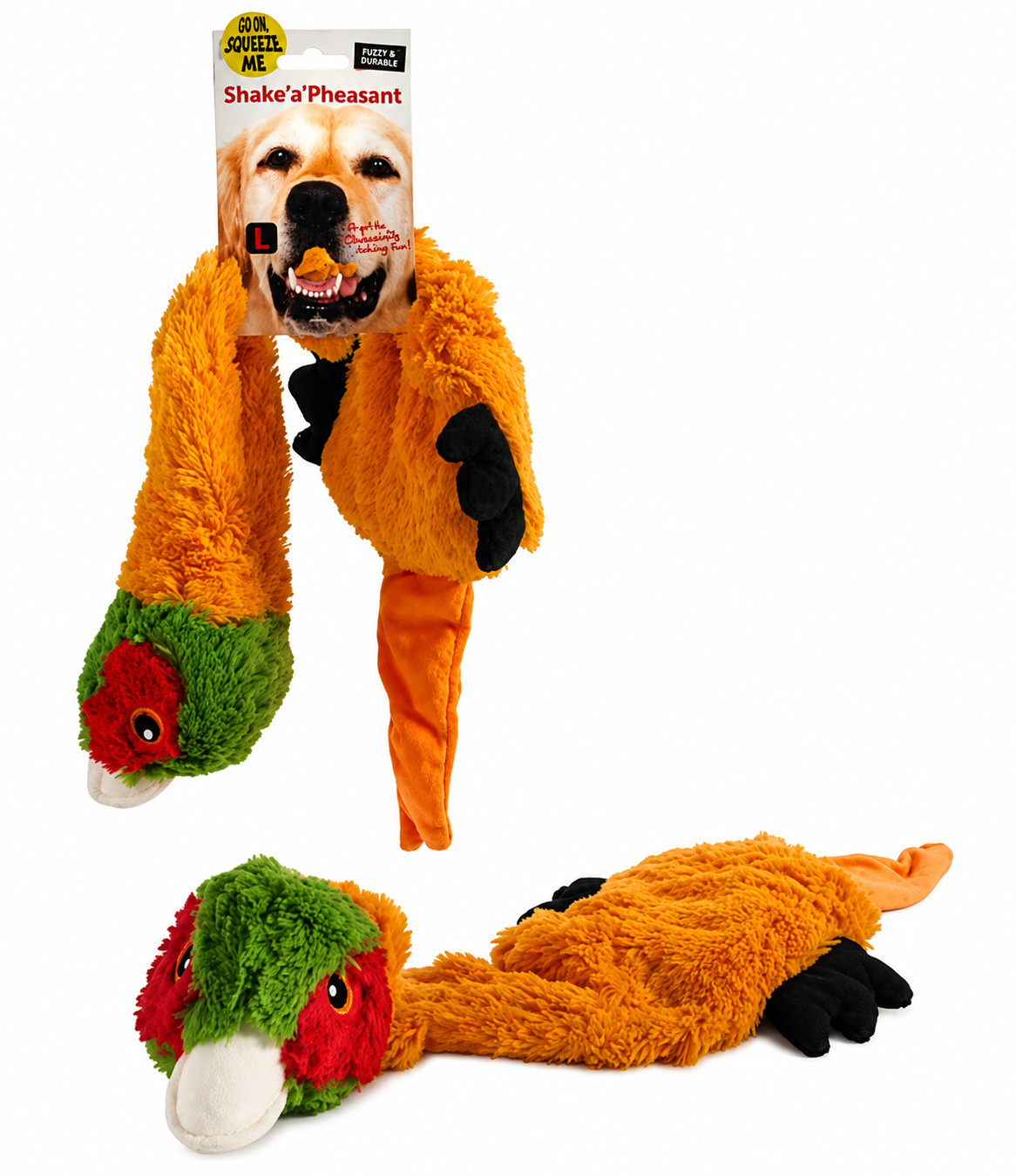 Ruff N Tumble Shake A Fox Or Pheasant Dog Toy- Small or Large Size