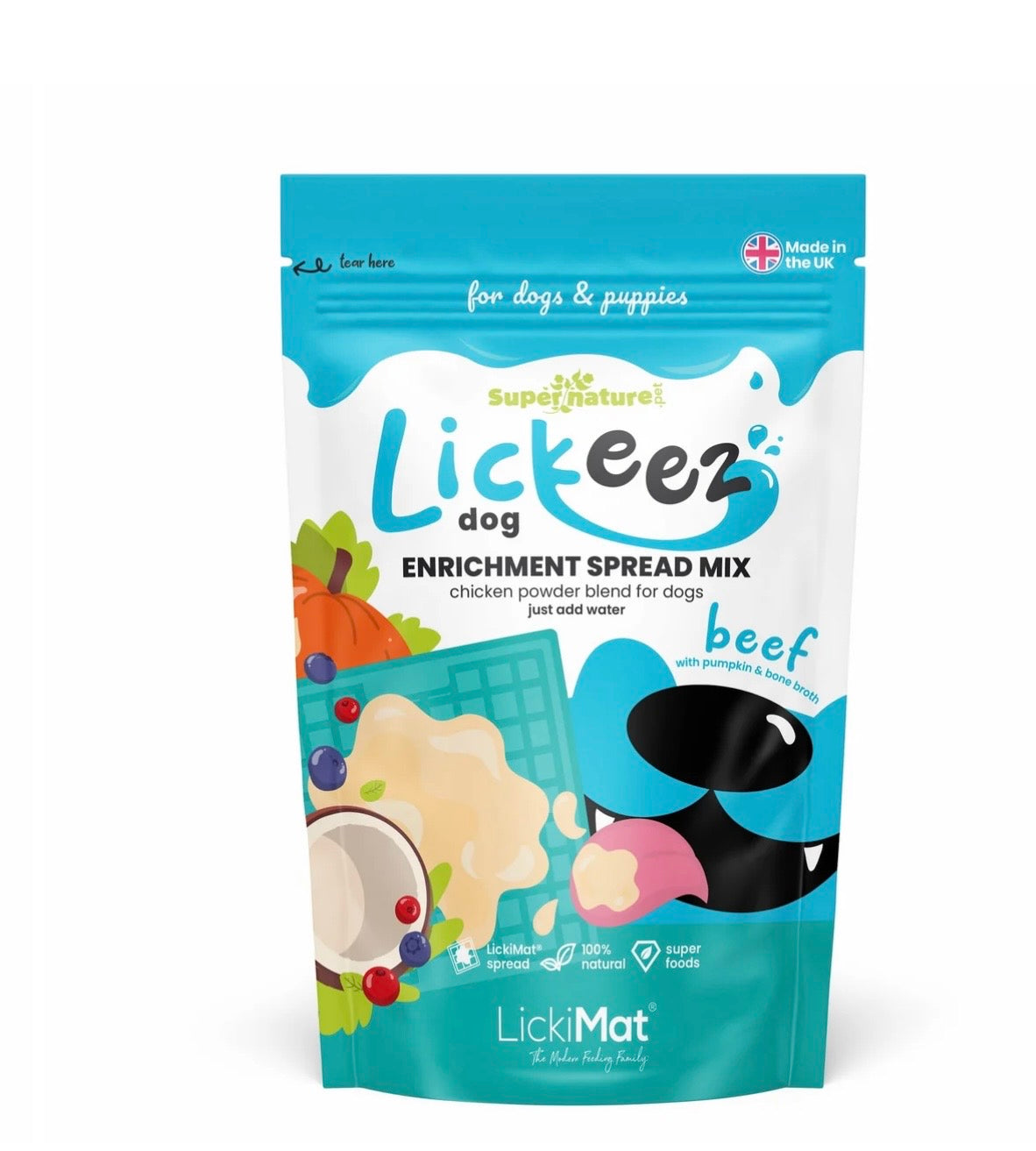 Lickeez Enrichment Spreak Powder- Chicken, Beef or Pork 100g