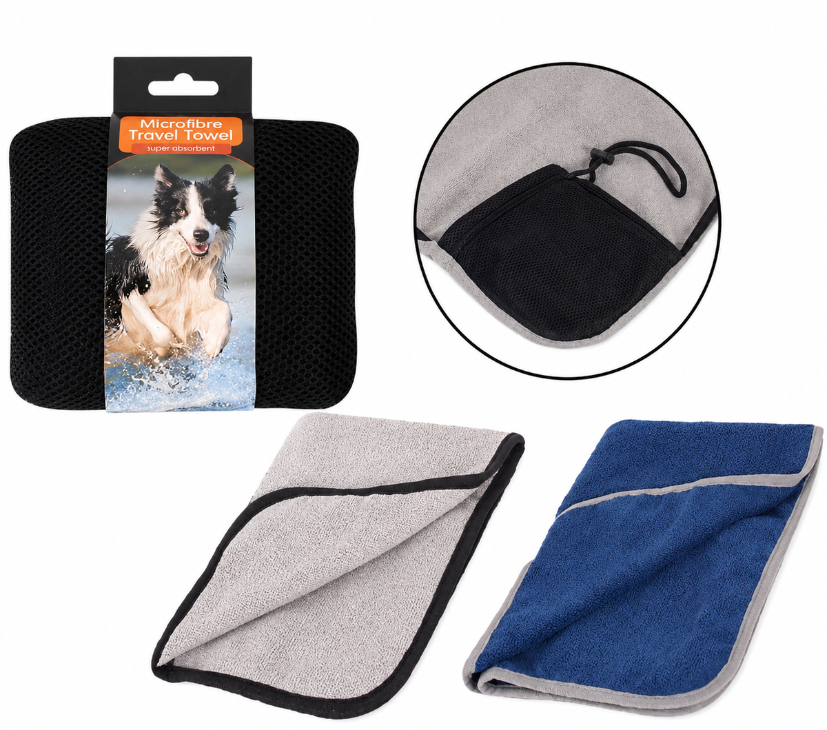 Mini Eco Pet Travel Towel 57x42cm