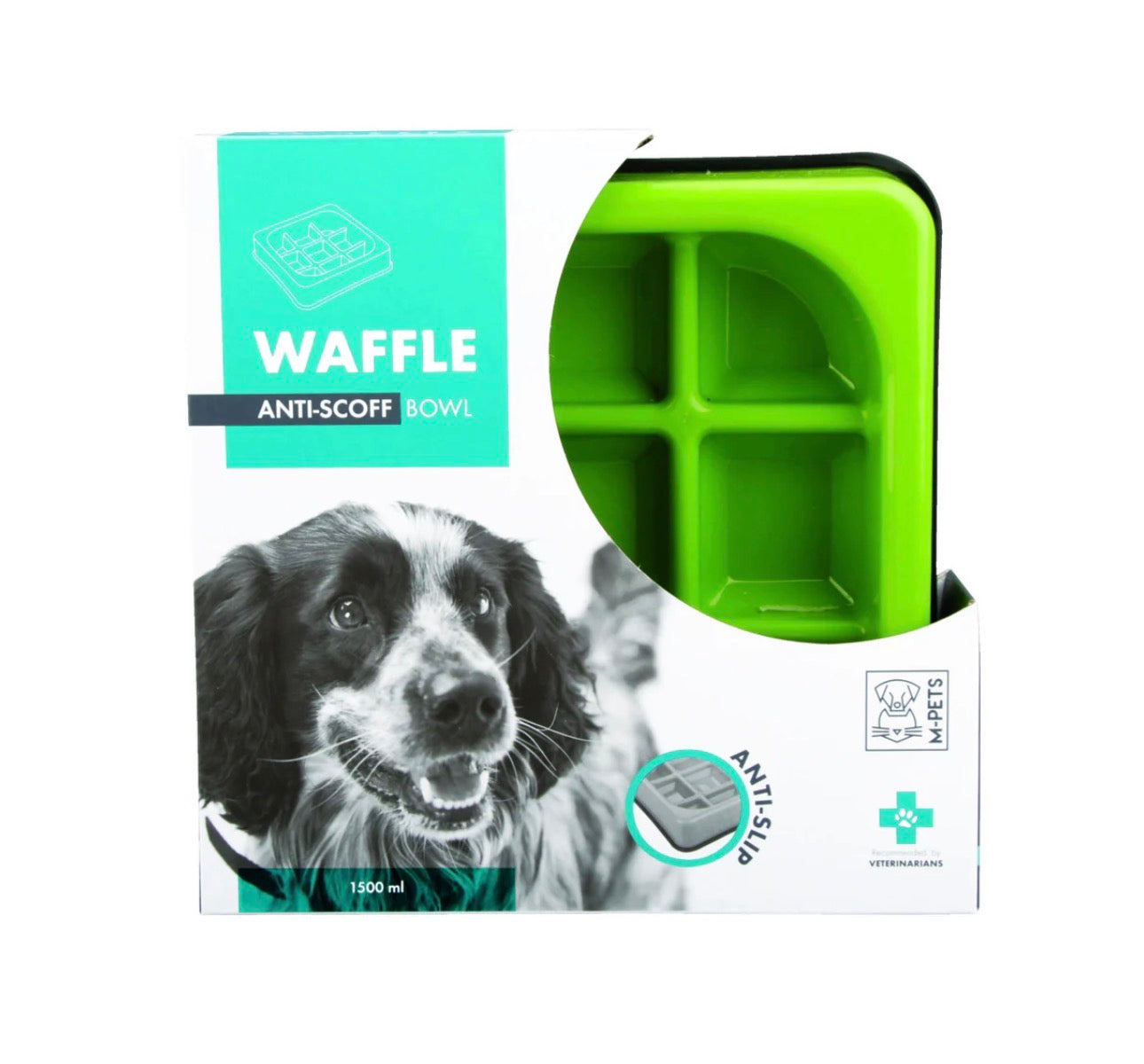 M-Pets Waffle Slow Feeder Bowl