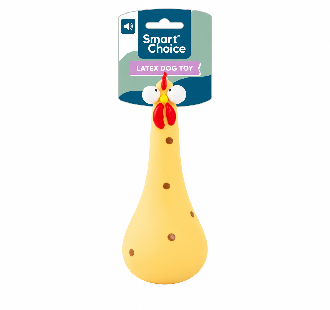 Latex Wobble Squeaky Chicken Toy
