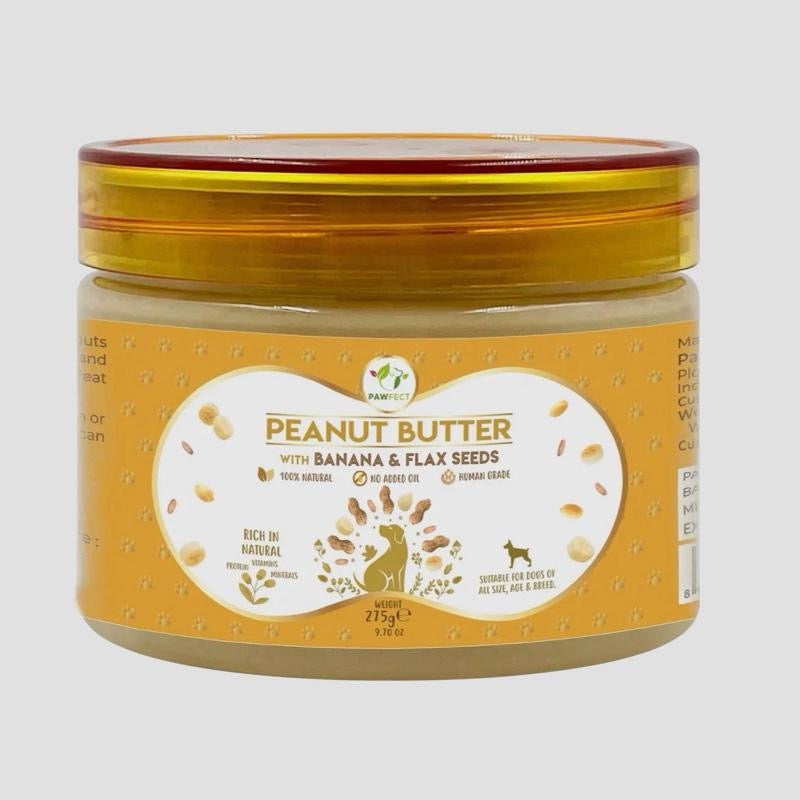 Banana & Flaxseed Peanut Butter for Dogs