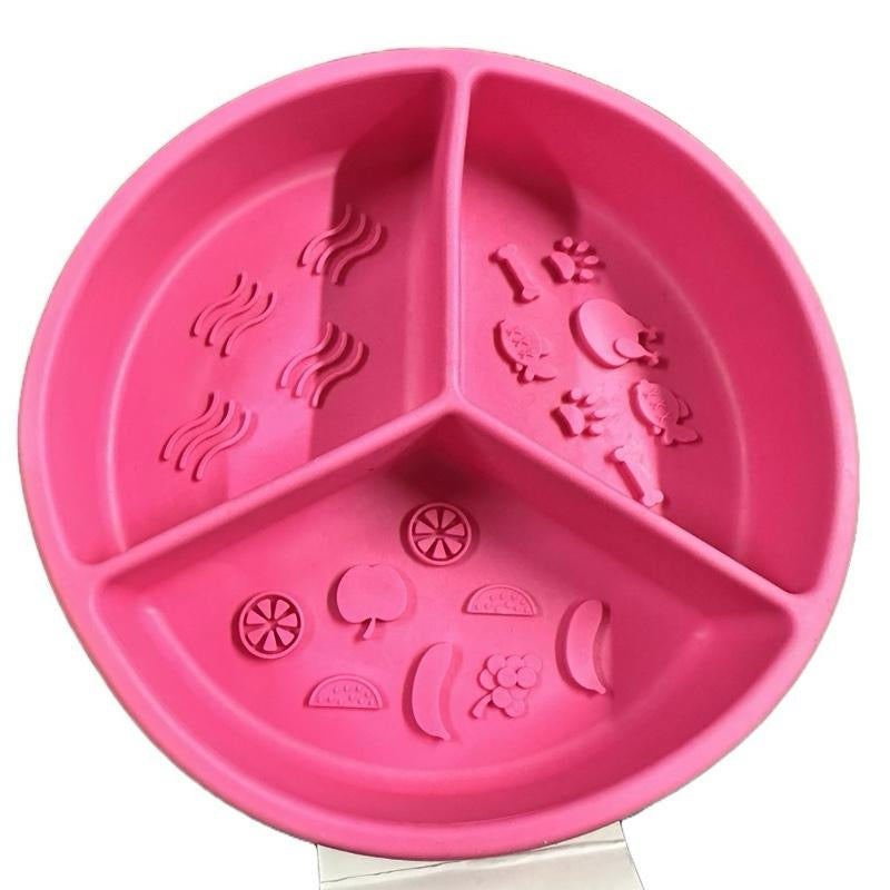 Three Section Slow Feeder Dog  Bowls