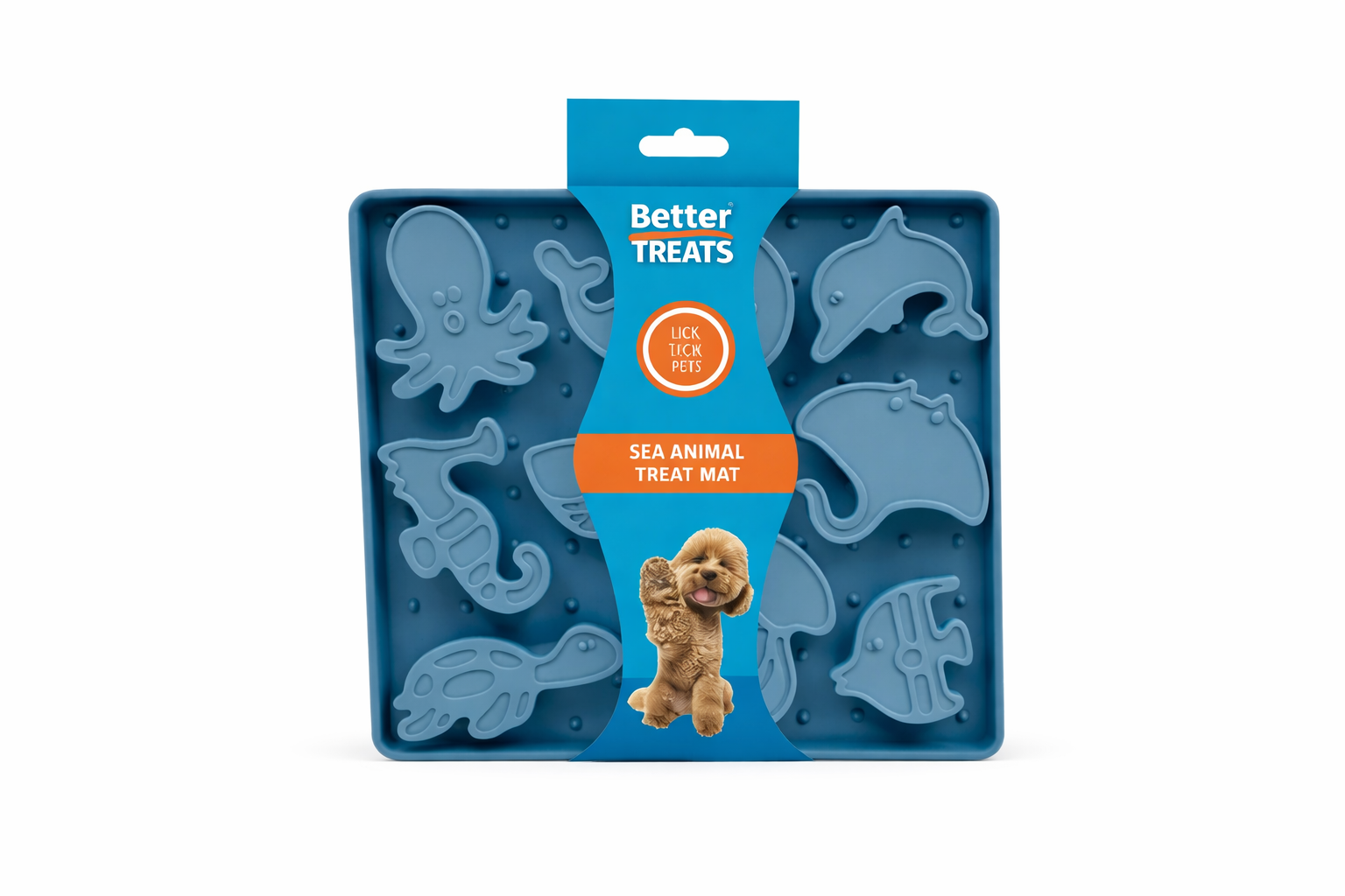 Sea Creature Raised Lickmat & Slowfeeder