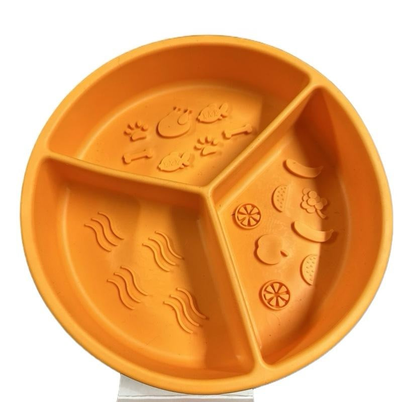 Three Section Slow Feeder Dog  Bowls