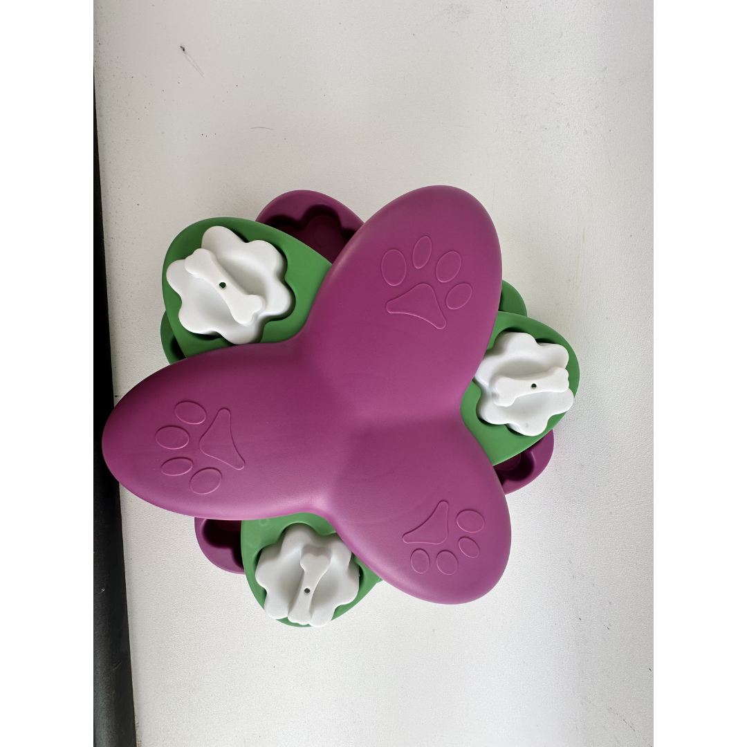 Flower dog enrichment puzzle game