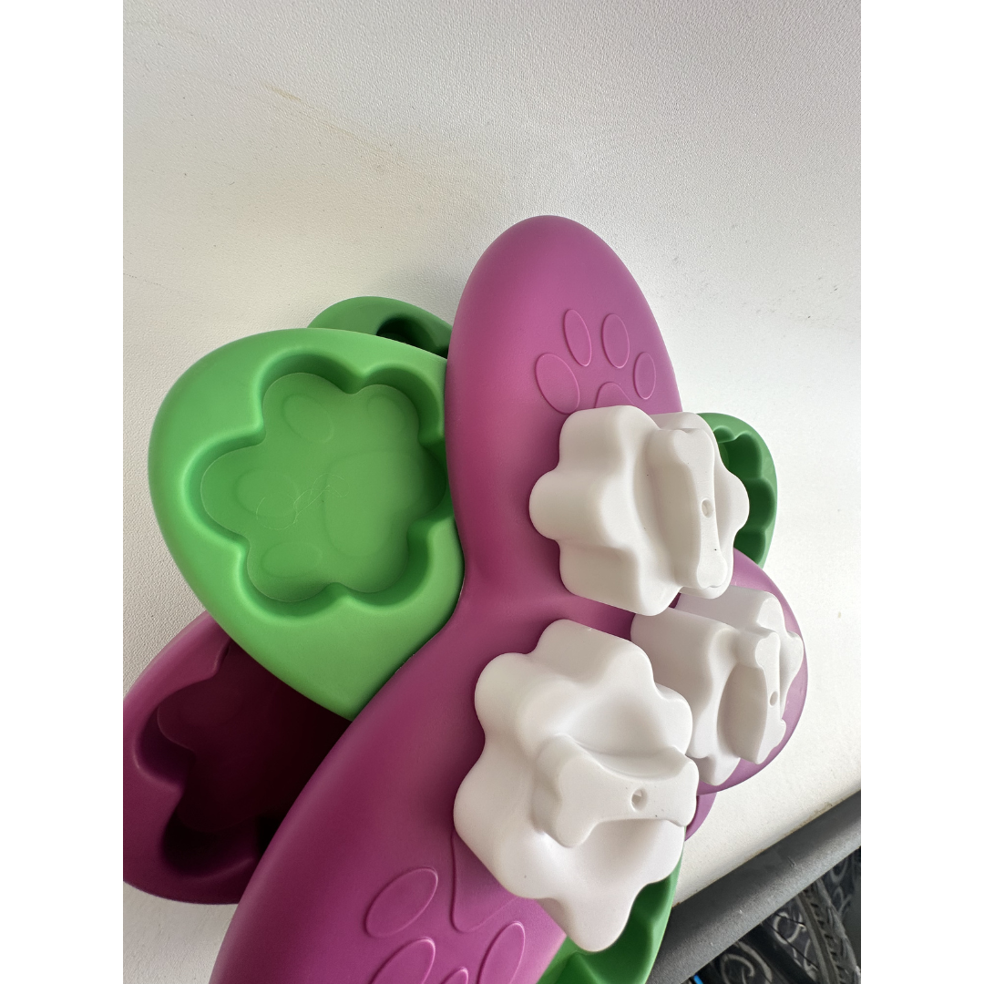 Flower dog enrichment puzzle game