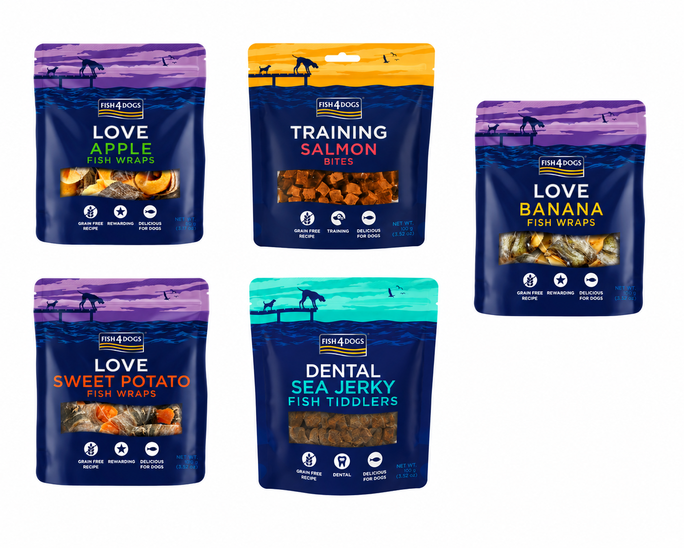 Fish4dogs- Fish & Fruit Wrapped Dog Treats