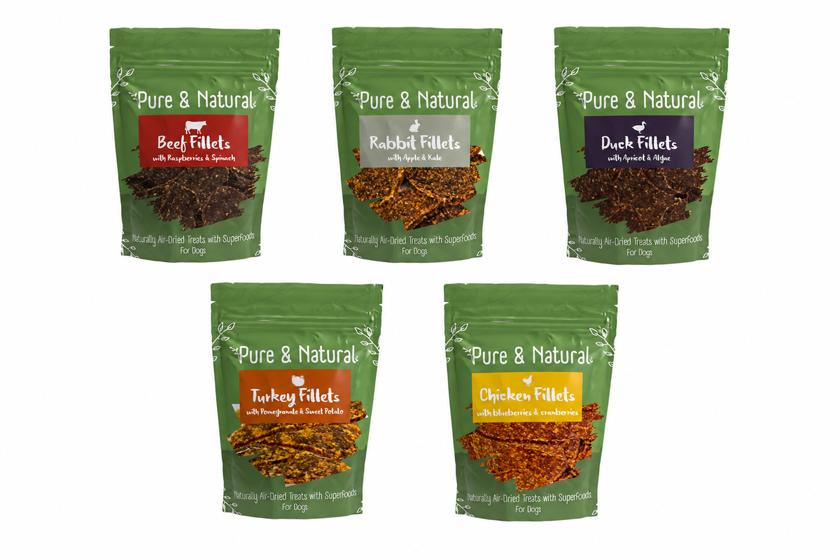 Pure & Natural Air Dried Fillets, Various Flavours 100g