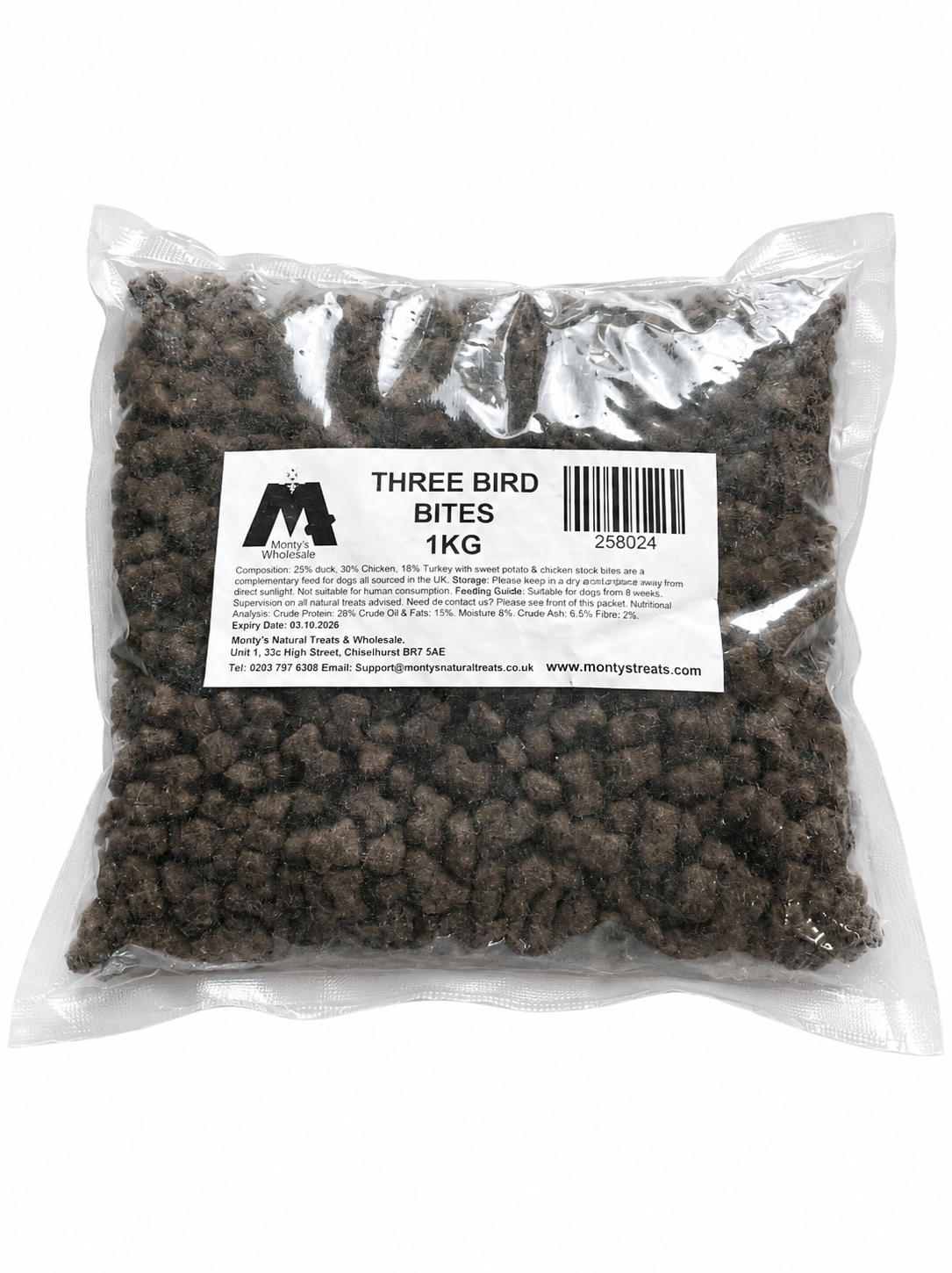 Three Bird Bites Training Treats- 200g or 1kg