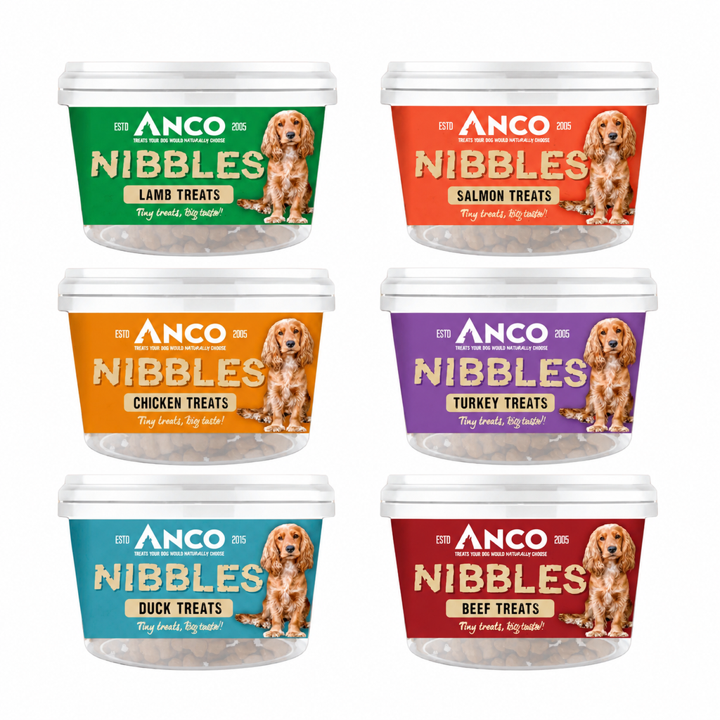 Anco Nibbles 300g Training Treats Tub in Mixed Proteins